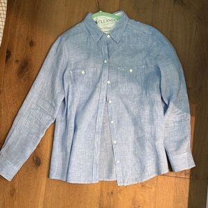Foxcroft Light Blue Women's Blouse